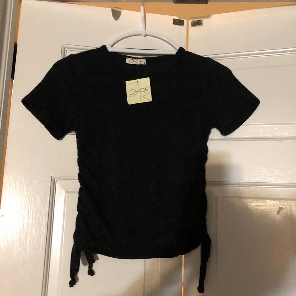 Ruched side tee